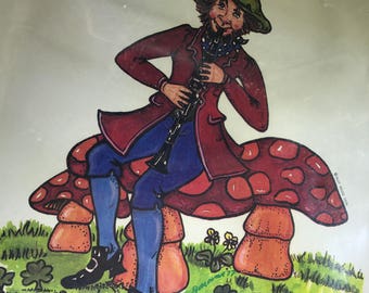 Irish Leprechaun Pair Transfers & Frameable Poster Prints (NIB) St. Patrick&#39;s Day 1970s