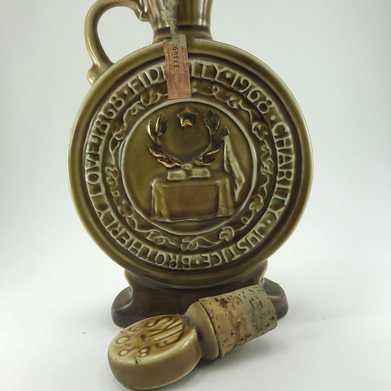 1968 Jim Beam Elks Club Centennial Decanter Etsy