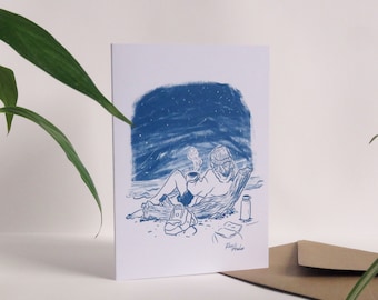 Under the Stars, Wild swimming, Greetings Card