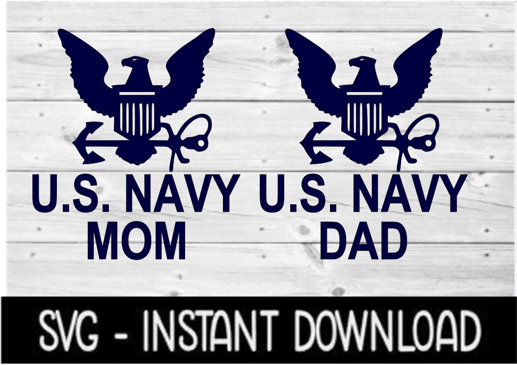 Download Navy Mom SVG Navy Dad SVG Navy SVG | Etsy