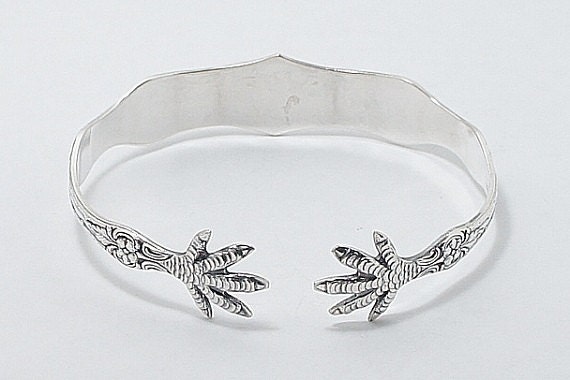 Fork Bracelet Silverware Jewelry Dragon Claws Sugar Tongs