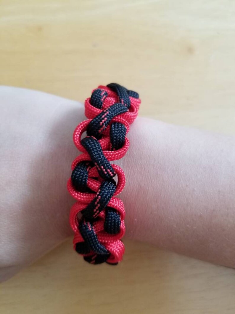 Thin Red Line Paracord Bracelet, Fireman Gift, Paracord Bracelet