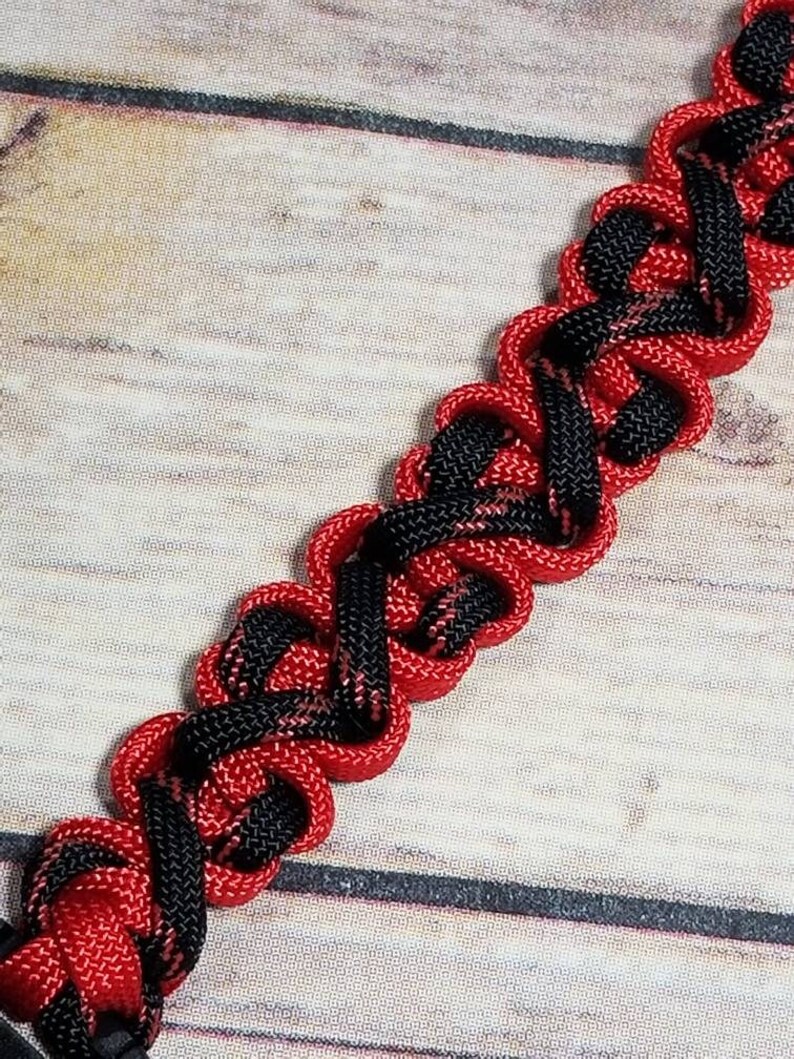 Thin Red Line Paracord Bracelet, Fireman Gift, Paracord Bracelet