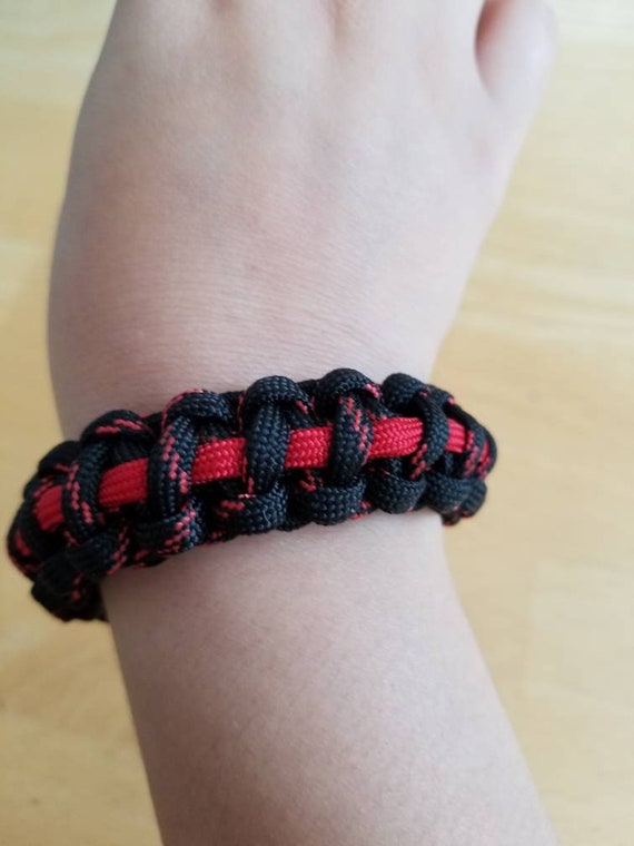 Thin Red Line Paracord Bracelet