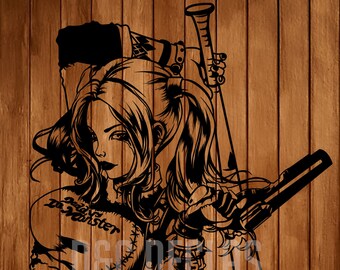Harley Quinn Svg Etsy