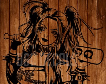 Harley Quinn Svg Etsy
