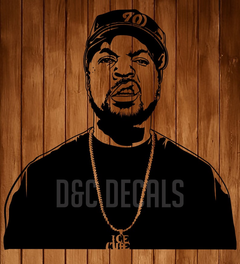 Download Ice Cube PNG Svg Music Vinyl T-shirt Decal Singer Svg | Etsy