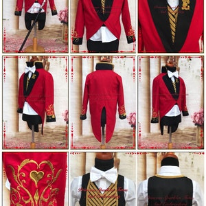 Ringmaster jacket, waistcoat and bow tie