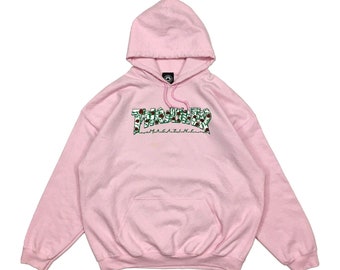 thrasher magazine pink hoodie