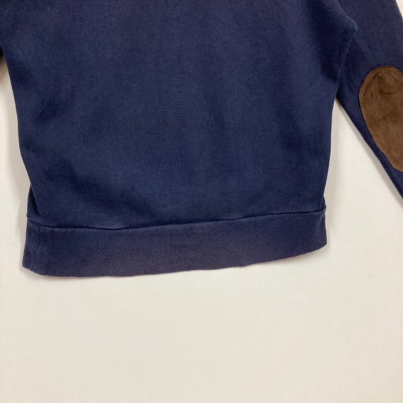 POLO Ralph Lauren Shawl Collar Sweatshirt Leather… - image 9