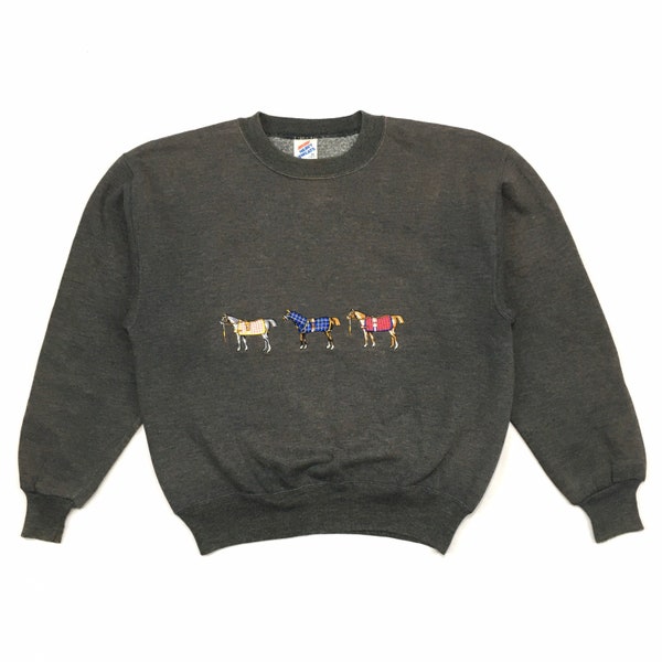 Vintage War Horse Art Print Casual Sweatshirt main image 0