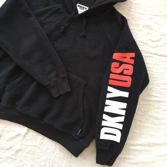Donna Karan New York DKNY USA Hoodie pullover Sweatshirt | Etsy Mens DKNY damen Karan New York Nylon Soft Shell Hooded