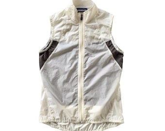 Vintage 90s Patagonia Nylon Light Vest Jacket Patagoni Windbreaker Running Vest Patagonia Hiking Vest White Women's Size Xtra Small