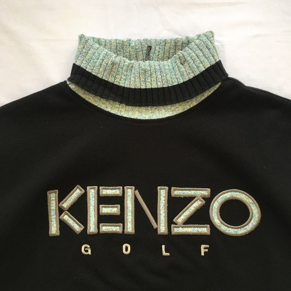 Vintage Kenzo Sweatshirt Turtleneck Kenzo Golf Ke… - image 4