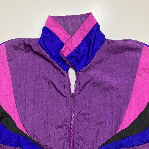 Vintage Windbreaker Jacket Colorblock Windbreaker… - image 3