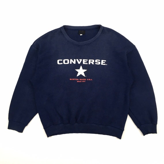 Distressed Vintage 90s Converse Sweatshirt Convers