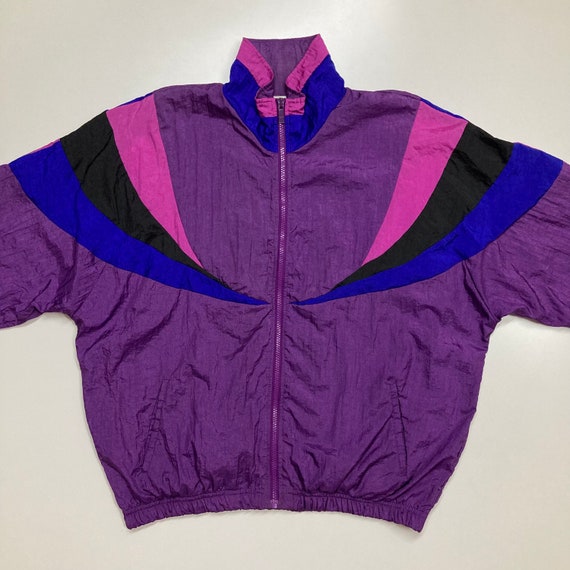 Vintage Windbreaker Jacket Colorblock Windbreaker… - image 2