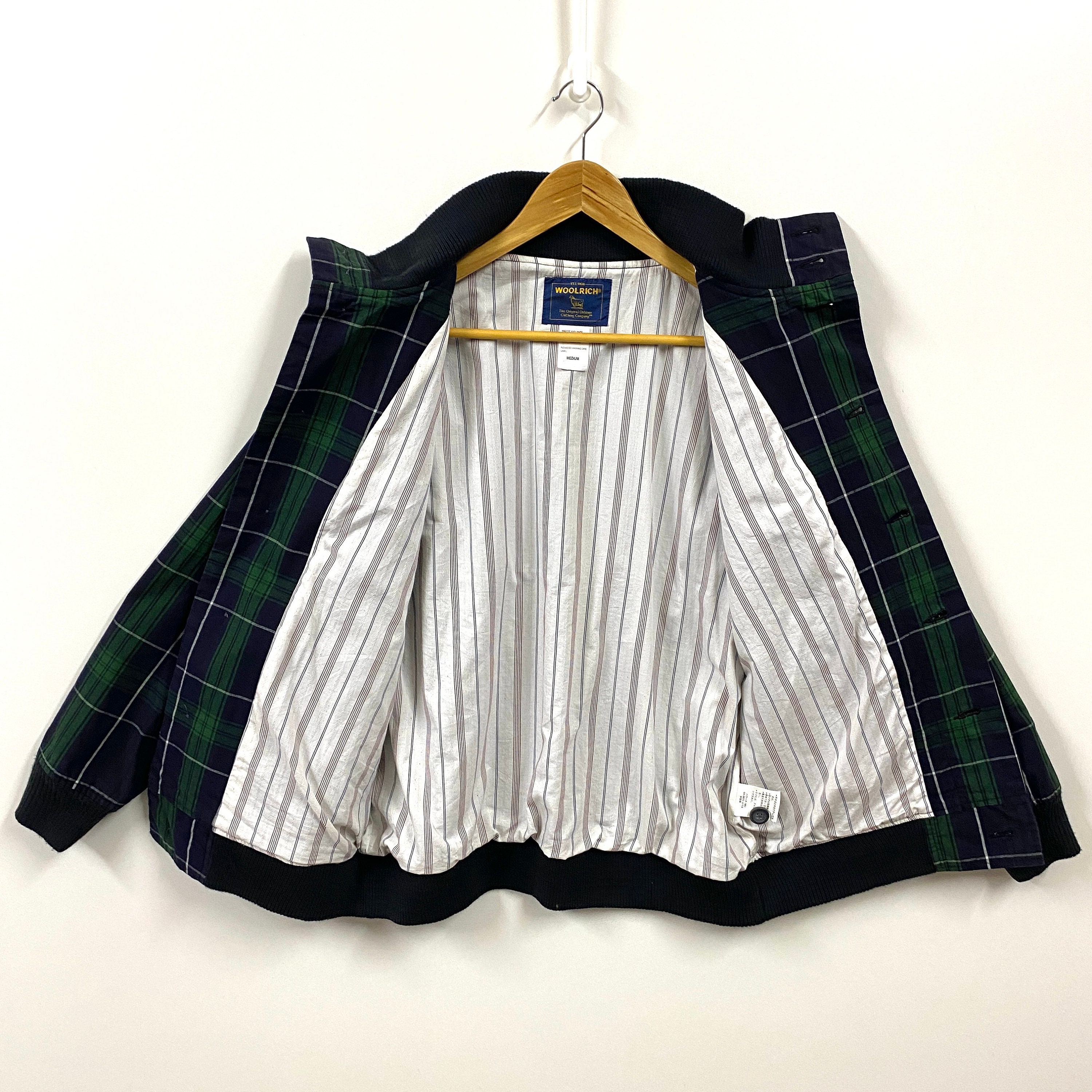 ジャケット・アウター 23AW WOOLRICH Checked jacket wool tweed Woolrich Checked wool-blend Shirt Jacket | Green | FARFETCH TR