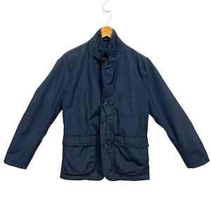 Woolrich Casual Technical Light Nylon Jacket Minimalist Multi Pocket Utility Urban Wear Navy Blue Medium