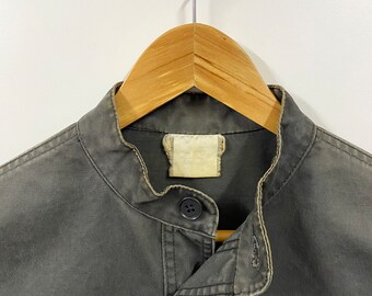 BRITISH WORK JACKET 60s 70s vintage ユーロ Vintage 60s 70s European Work Jacket Stand Collar Workwear