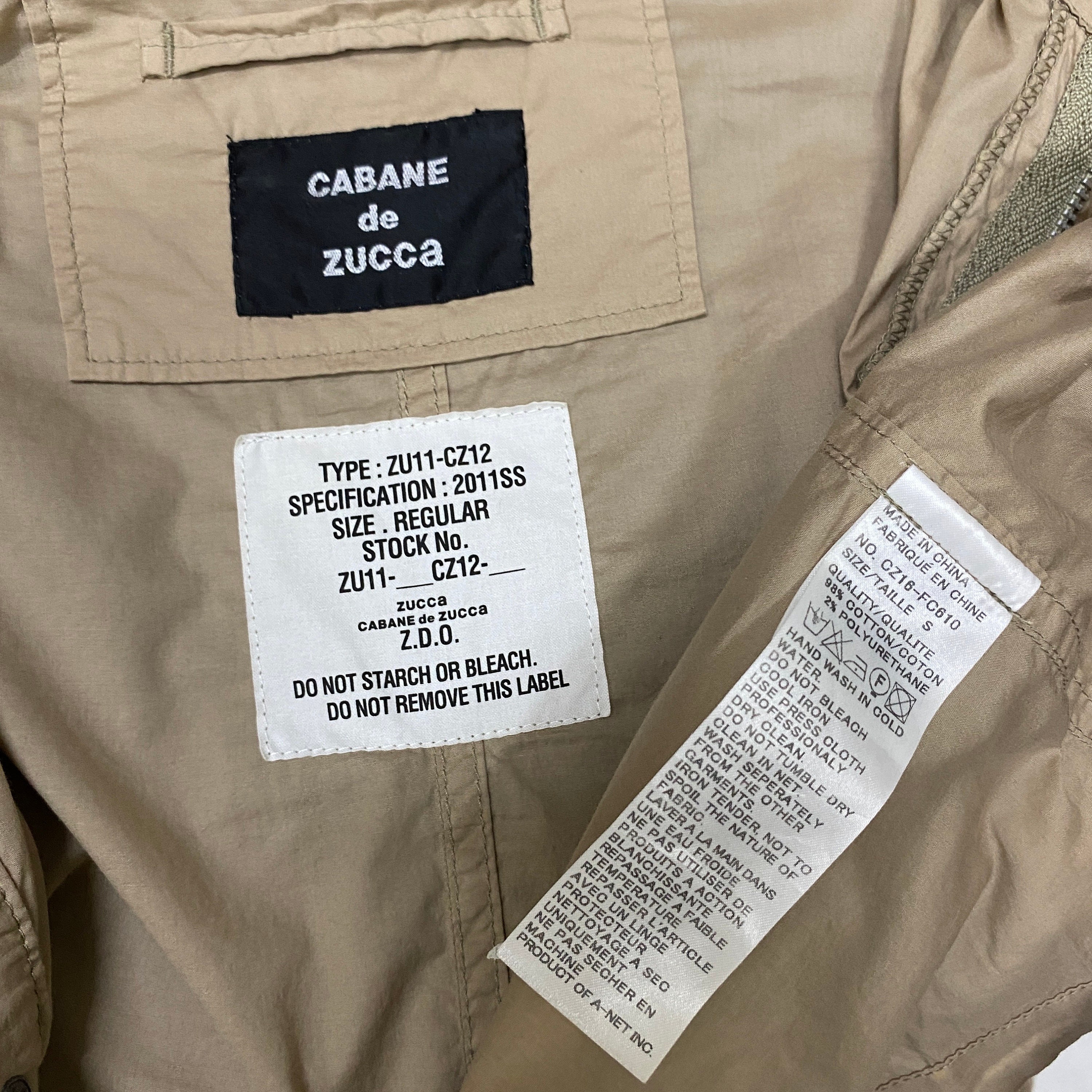 Cabane De Zucca M-65 Field Cargo Jacket Japanese Designer - Etsy