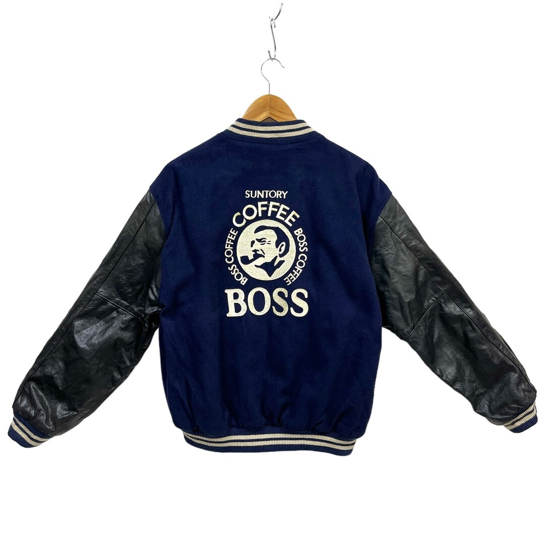 ジャケット・アウター 90s boss suntory A-2 real leather jacket Japanese Brand × Vintage 💢FINAL DROP💢SUNTORY COFFEE BOSS