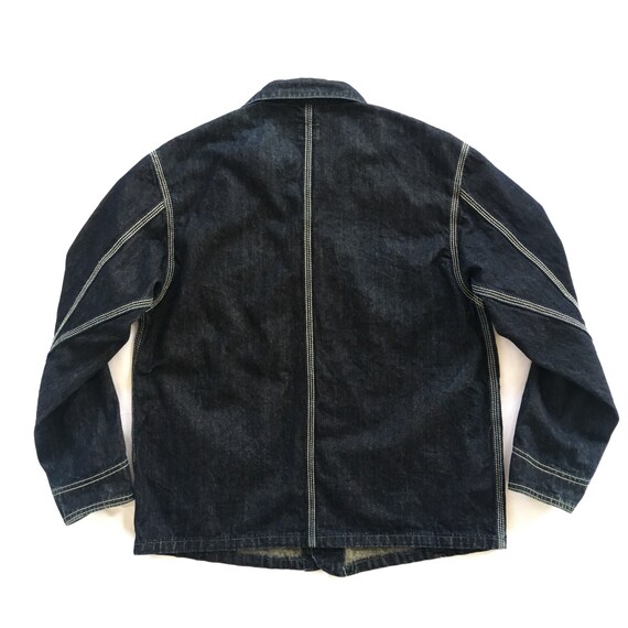 black denim work jacket