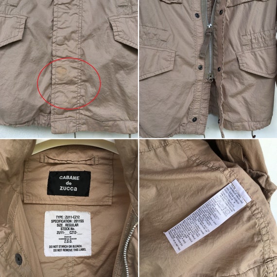 Japanese Brand Zucca Jacket Cabane De Zucca Cargo Jacket Zucca