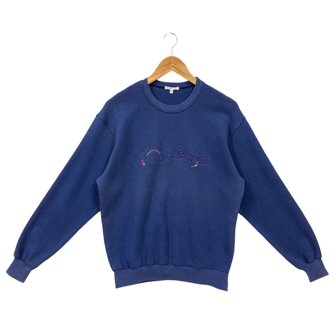 vintage Courrèges logo cardigan France製 Vintage Courrèges - Plaisir Palace Paris- plaisirpalace