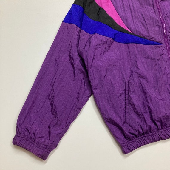 Vintage Windbreaker Jacket Colorblock Windbreaker… - image 4