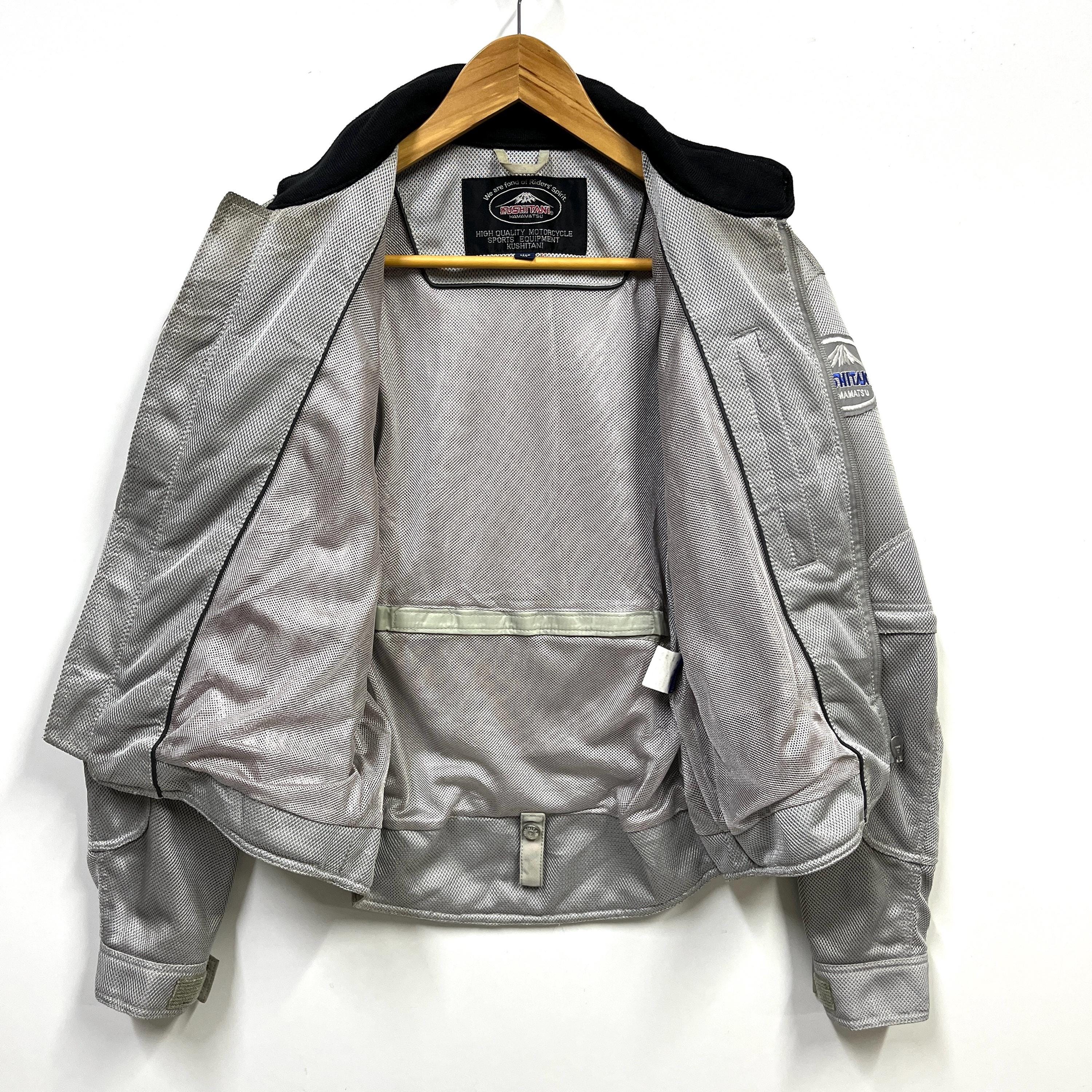 KUSHITANI × KAWASAKI CHROME JACKET Vintage 90s Kushitani Riding Mesh Jacket Kushitani Hamamatsu