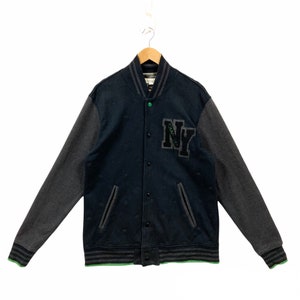 Vintage Tommy Hilfiger Varsity Sweater Tommy Hilfiger Sweatshirt Tommy Hilfiger Patch New York All Over Crown Embroidered Black Size Large