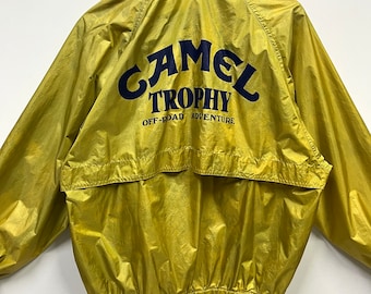 ジャケット・アウター 80s CAMEL TROPHY A-2 real leatherblouson Vintage 90s Camel Trophy Windbreaker Raincoat Jacket off