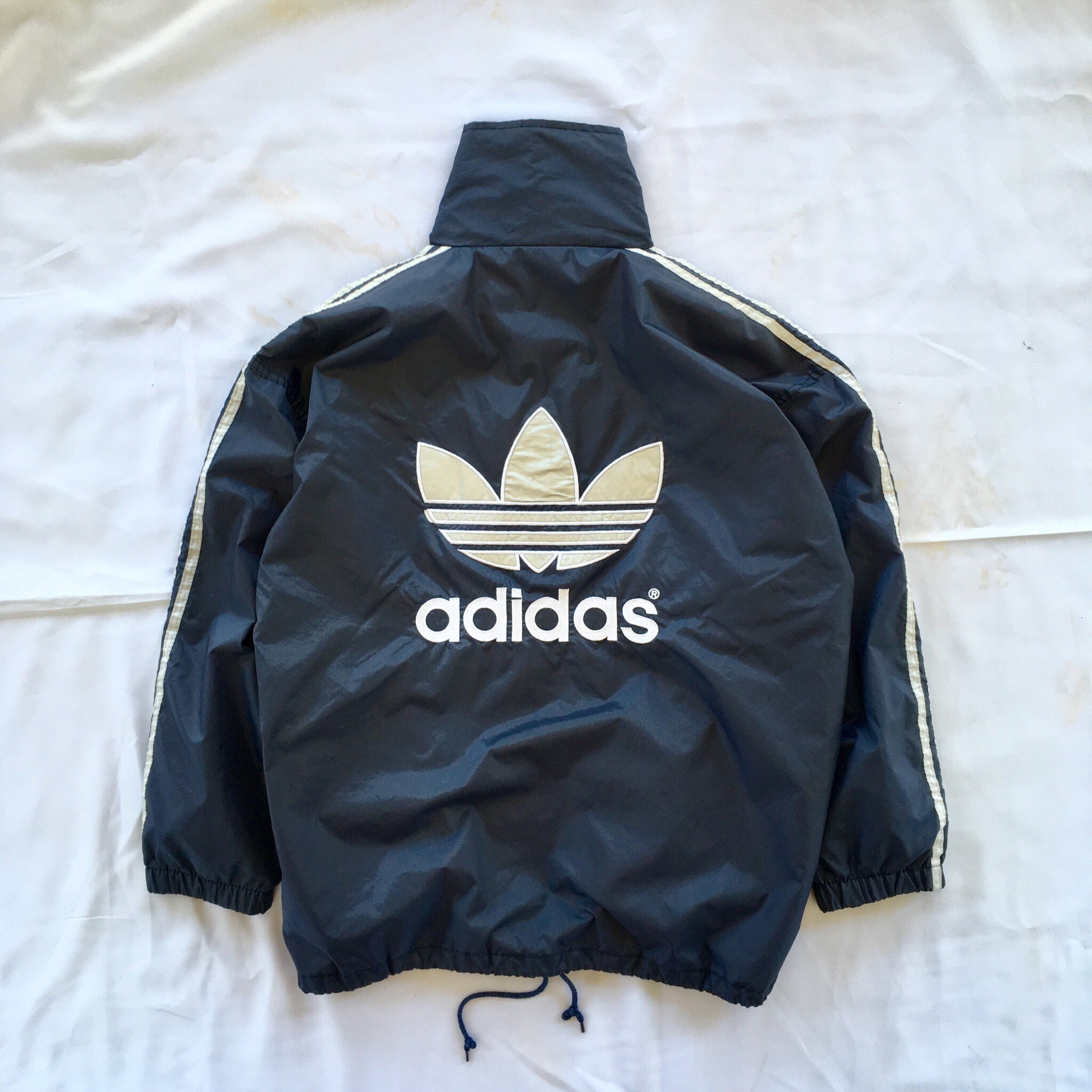 adidas 3 stripe windbreaker