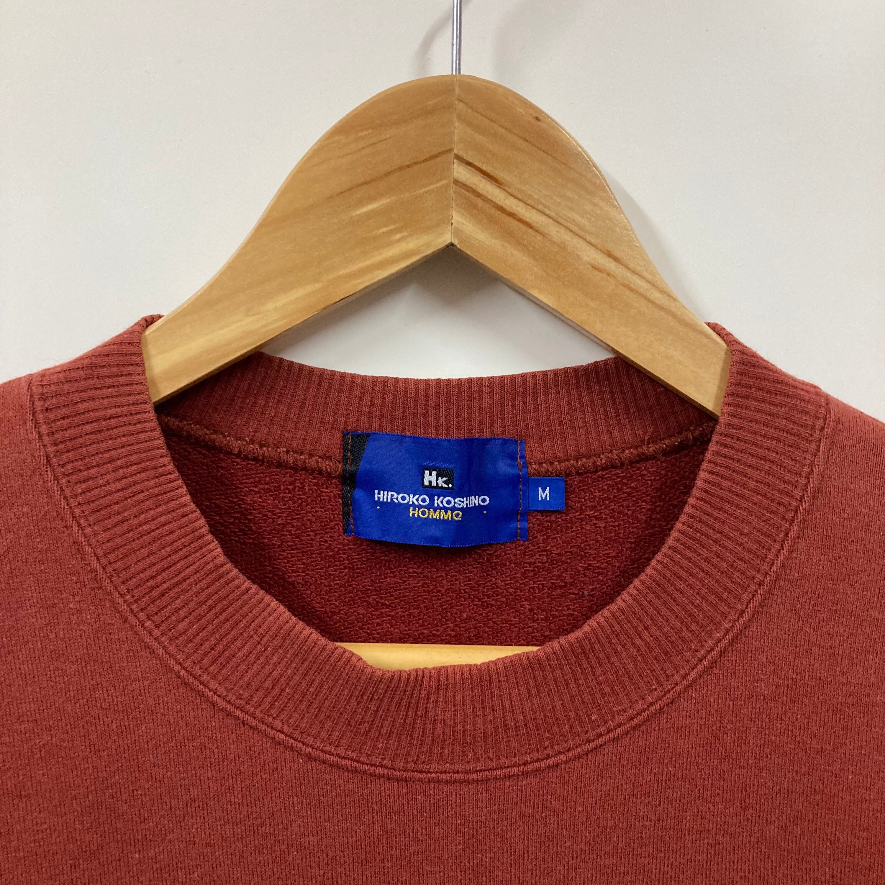 〜90s　vintage　HIROKO KOSHINO　両面ロゴ刺繍　スウェット 90s vintage HIROKO KOSHINO 両面ロゴ刺繍 スウェット