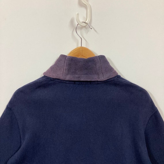 POLO Ralph Lauren Shawl Collar Sweatshirt Leather… - image 8