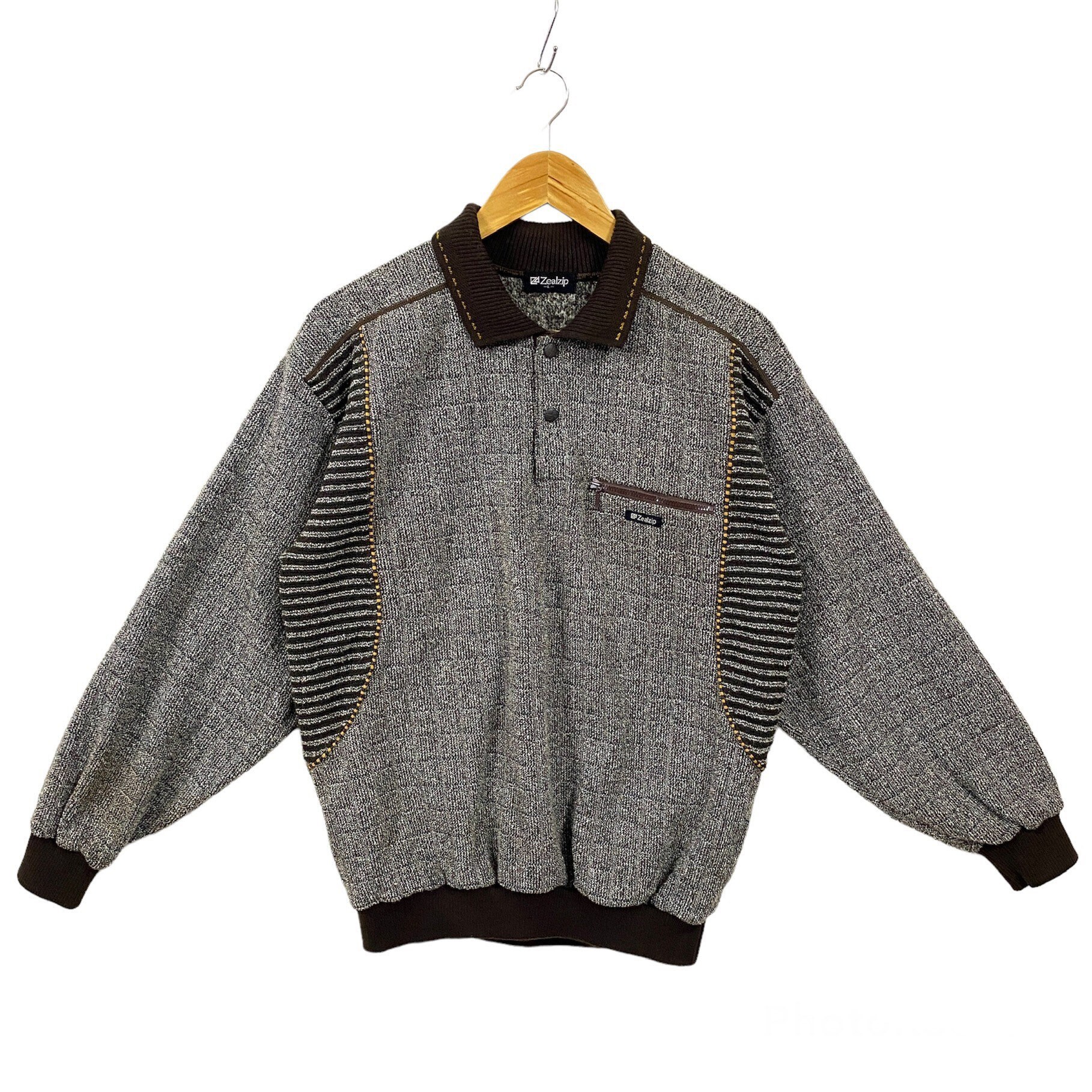 Vintage Japanese Brand Zealzip Sweatshirt Zealzip Sweater Vintage Japanese Brand Zealzip Sweatshirt Zealzip Sweater