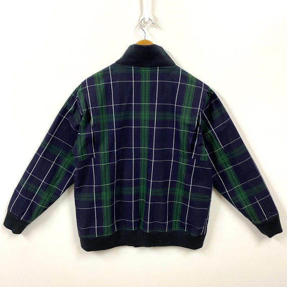Vintage Woolrich Plaid Bomber Jacket Oxford Cotton Checkered