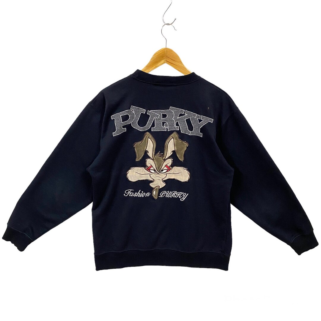 Vintage Purky Fashion Sweatshirt Purky Coyote Sweater