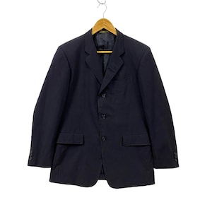 Vintage Yohji Yamamoto Blazer Yohji Yamamoto Tailored Jacket Jacket Sport Coat Yohji Yamamoto Men AAR Yohji Design Studio Smoke Black Large