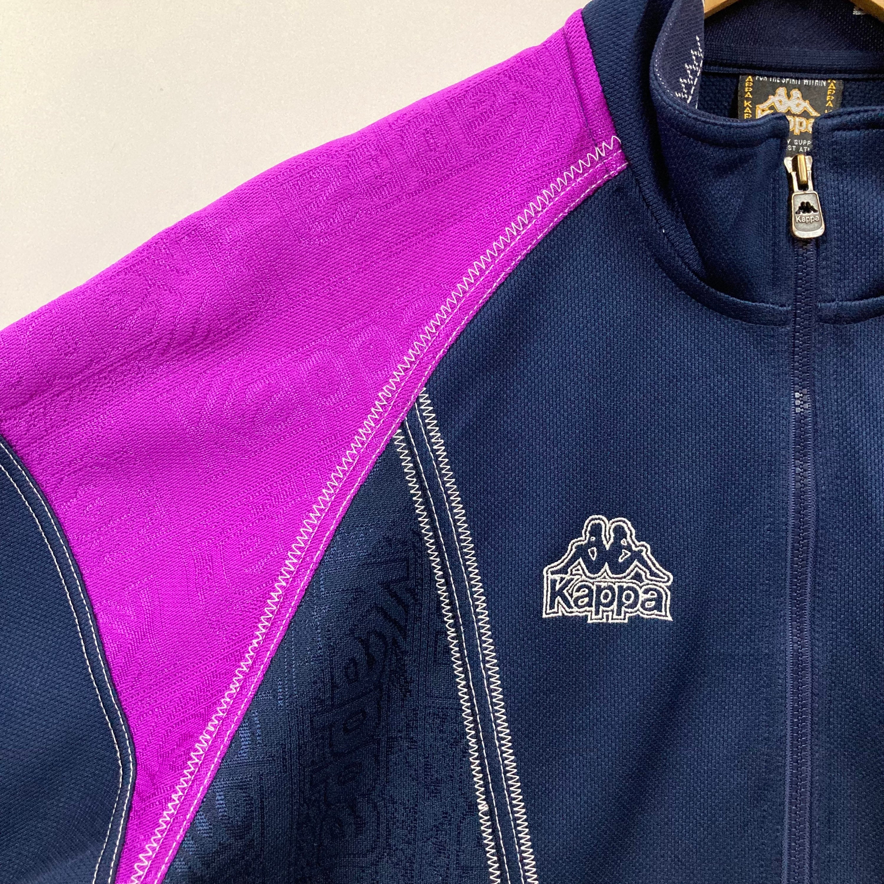 Kappa KAPPA Womens Track Jacket Vintage 90s Purple Polyester Size 12-14 