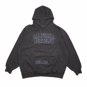 Vintage 90s Jansport California Berkeley Hoodie Sweatshirt California Golden Bears Sweater Berkeley Crewneck University Berkeley Grey XXL
