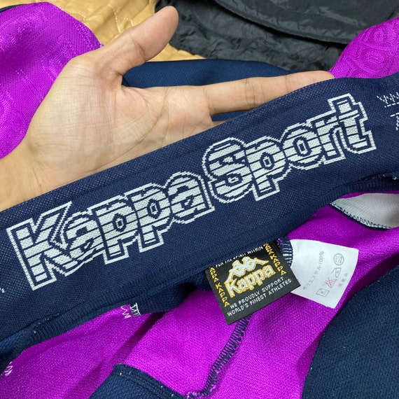Vintage 90s Kappa Track Jacket Kappa Track Top Kappa Colorblock Teal Purple  Kappa Windbreaker Kappa Sport AFI Aeroflex Sportswear Purple M L 