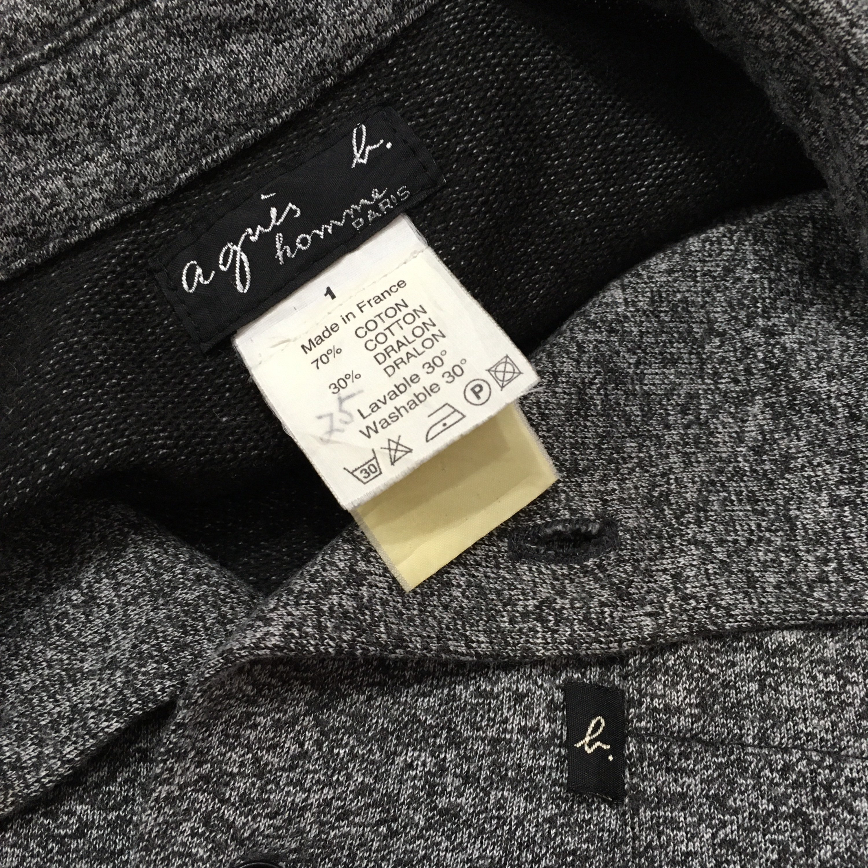 Vintage 90s Agnes B Sweatshirt Agnes B Button Sweater Agnes