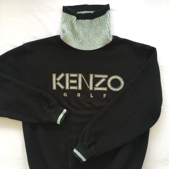 Vintage Kenzo Sweatshirt Col Roul Kenzo Golf Chemise Kenzo Pull