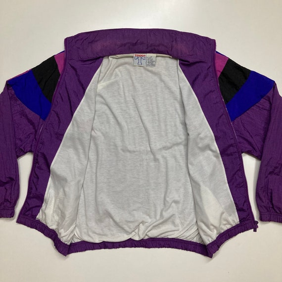 Vintage Windbreaker Jacket Colorblock Windbreaker… - image 6