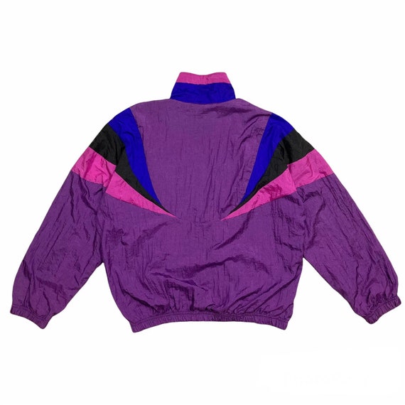 Vintage Windbreaker Jacket Colorblock Windbreaker… - image 9