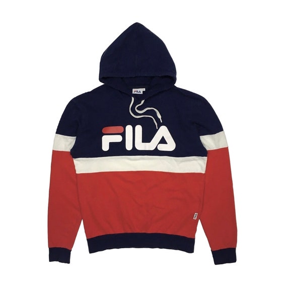 Vintage Fila Hoodie Fila Colorblock Hoodie Fila sw