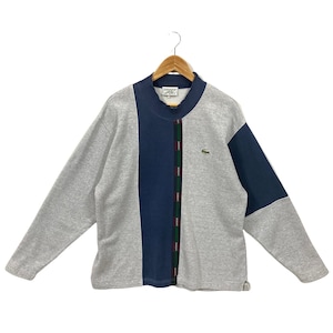 Vintage Lacoste Sport Lacoste Sweatshirt Lacoste Sweater Lacoste Crewneck Pullover Lacoste Patch Logo Embroidery Grey Blue L XL
