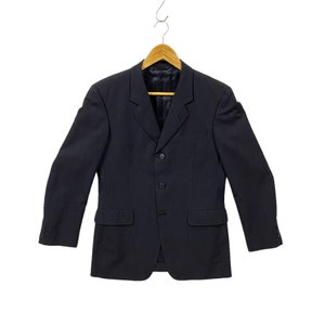 Vintage Yohji Yamamoto Jacket Yohji Yamamoto Suit Tailored Blazer Sport Coat Yohji Yamamoto x D&#39;Urban Men AAR Yohji Design Studio Black M L